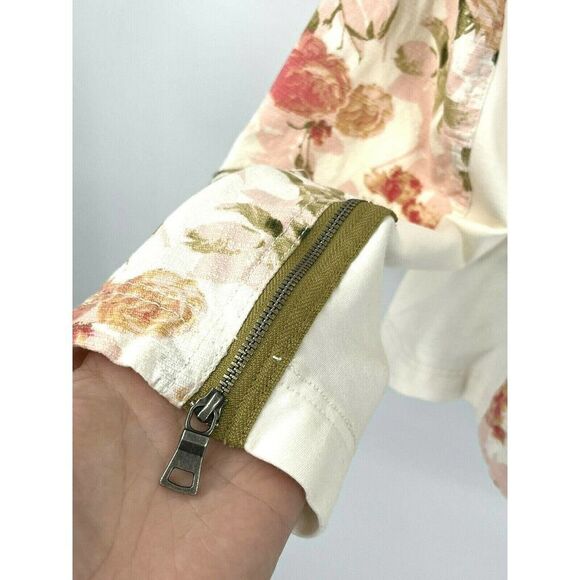 Lane Bryant Floral Moto Jacket Size 20 Full Zip Pockets - Picture 6 of 12